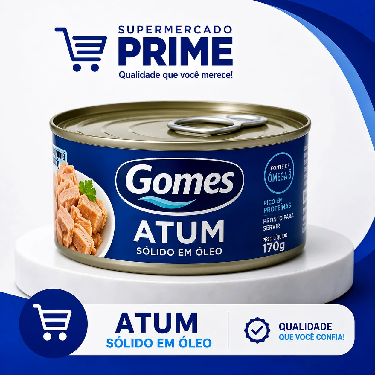 Atum Gomes no Supermercado Prime