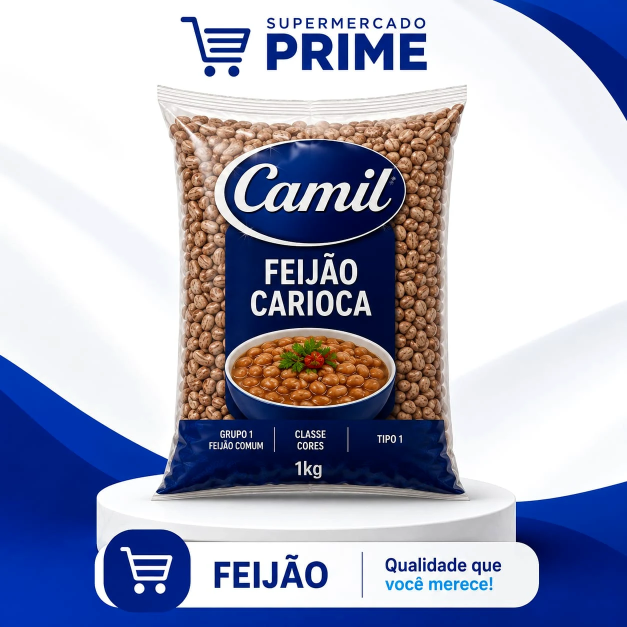 Feijão Carioca Camil no Supermercado Prime